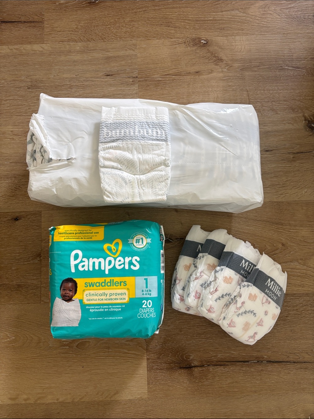 Bundle of Size 1 Diapers